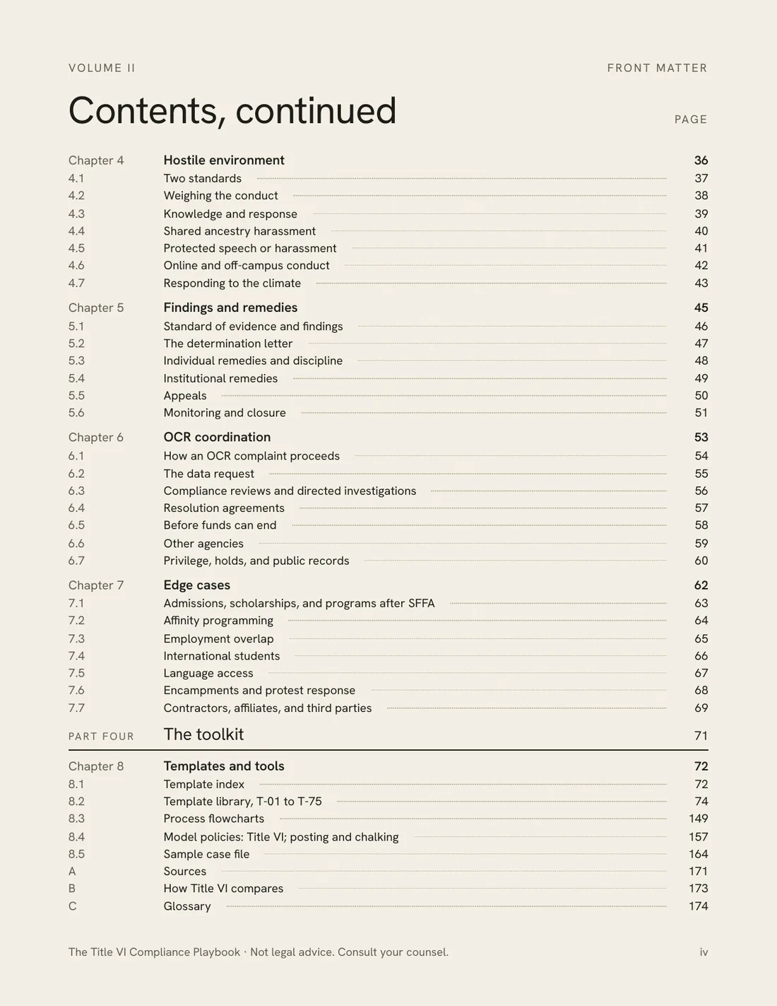 Sample page 3 of 4 from The Title VI Compliance Playbook
