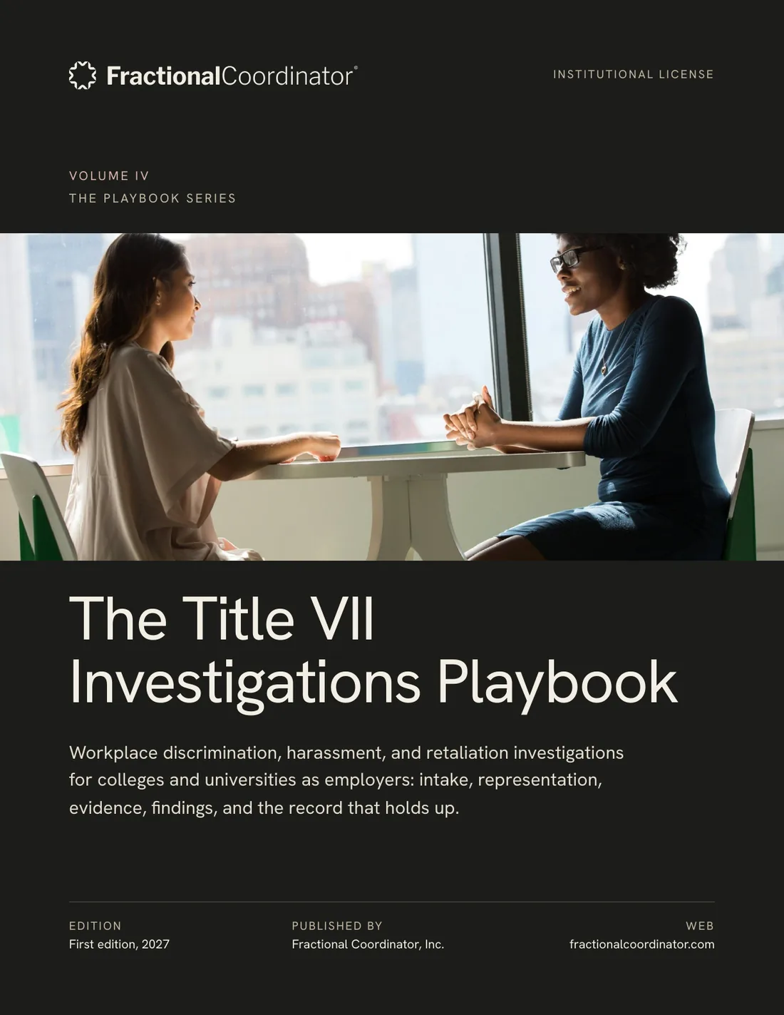 Cover of The Title VII Investigations Playbook